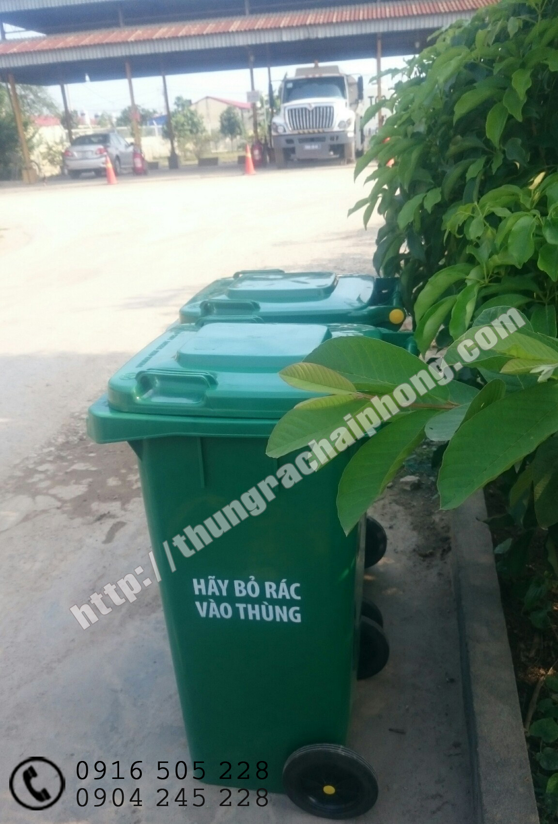 mua thùng rác nhựa 120 lít tại hải phòng